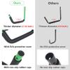 DEDU Kayak Storage Rack, Kayak Wall Mount Hangers 4 Pack, Paddle Board Holder Wall Mount Kayak Storage Hooks 15 Inch with Lashing Straps for Hanging Canoe Surfboard Snowboard Ladders Bikes (Green) view 3