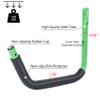DEDU Kayak Storage Rack, Kayak Wall Mount Hangers 4 Pack, Paddle Board Holder Wall Mount Kayak Storage Hooks 15 Inch with Lashing Straps for Hanging Canoe Surfboard Snowboard Ladders Bikes (Green) view 4
