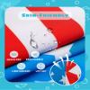 maamgic Boys Swim Trunks with Compression Liner Toddler Stretch Swim Shorts Quick Dry Swimming Trunks Boxer Brief 2 in 1 Beach Shorts American Flag 2T view 4