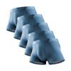 JEKE-DG Mens Ice Silk Boxer Briefs Stretch Breathable Underwear Trunks Seamless Underpants With Pouch Double (Large,Blue 20-5pc) view 2