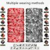 WYSUMMER 8PCS Scarves Bandanas Face Tube Black Headband, Motorcycle Multi Function Headwear Hat Scarf Neck Warmer Balaclava view 3