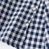 NineFit Basics Boys' Casual Short Sleeve Button Down Shirts Cotton Plaid Baby-Boys Short Sleeve Button Up Plaid Shirt (Blue, 2-3 Years) view 4