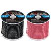 14 Gauge Marine Wire Include 14 AWG 100FT Red & 100FT Black,14 Gauge Marine Grade Wire Tinned Copper Oxygen-Free Boat Electrical Cable for Automotive/RV/Camper/Trailer Outdoor Use