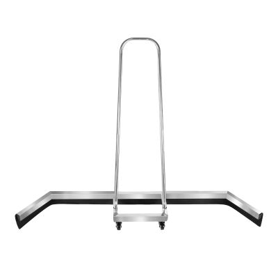 EurHomePlus Sport Tennis Court Water Remover Squeegee Sweeper on Wheels, Stainless Steel Water Brooms, Basketball Court Floor Surface Water Pusher Parking Lot Sweeper Tennis Court Squeegee Roller