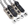 Dual Wire Modular Remote Three Button Activation Pressure Switch, for PEQ15/L3 Etc Laser M300/M600 Series Scout Flashlight, Fit 20mm Rail M&K System, Tan (Crane+Crane Plug) view 2
