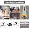 For Adults Teens 4 Springs Spring Board Gymnastics Equipment Arts Springboard For Sports Club/Martial Heavy Duty Pro Curved Spring Board With Steel Spring & Jump Pad, Green view 3