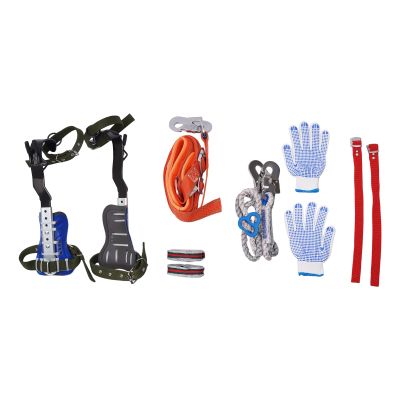 ACNAO Climbing Spike,Extra Multi-Functional Straps with Adjustable Tree Climbing Step Gear Tree Climbing Spike Set, for Outdoor Jungle Survival Fruit Picking and Outdoor Sports