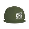 LAZHUNA I Suffer from C.H.S Can't Hear Shit I Wills Huh The Crap Out of You Hat Flat Bill Visor Baseball Cap Hip Hop Snapback Hats Men Women Moss Green view 1