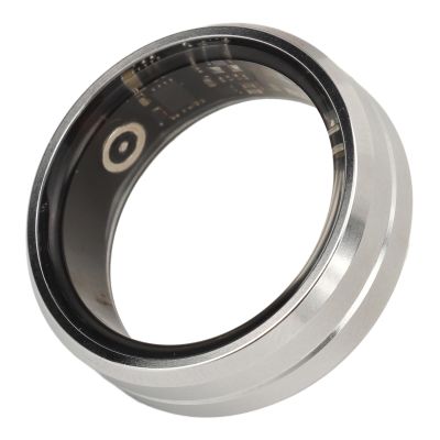 Wisoqu Sleep Quality Ring, IP68 Health Tracking Ring, Silver, Lightweight and Portable for Android (Size 12)
