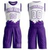 Custom Men Basketball Jersey Purple White Personalized Basketball Sports Shirts Uniform Printed Name Number Logo for Adult Youth Kids XXS-6XL view 1