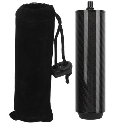 YUSHANCHENG Pool Cue Extension Carbon Fiber Tube Professional Billiard Cue Extender with Bumper Black (4 Inch)