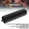 YUSHANCHENG Pool Cue Extension Carbon Fiber Tube Professional Billiard Cue Extender with Bumper Black (4 Inch) view 2