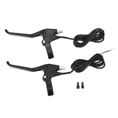 Chazcool 1 Pair Bicycle Brakes Lever, Left & Right E Bike, Ebike Brakes, Mountain Bike Brake Levers Replacement Parts