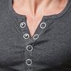 Men's Casual Henley Shirts Classic Button Cotton Short Sleeve T-Shirt Basic Workout Lightweight Golf Tees Tops Dark Grey view 4