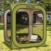 East Oak Screen House Tent Pop-Up, Portable Screen Room Canopy Instant Screen Tent 6 x 6 FT with Carry Bag for Patio, Backyard, Deck & Outdoor Activities, Dark Green view 1