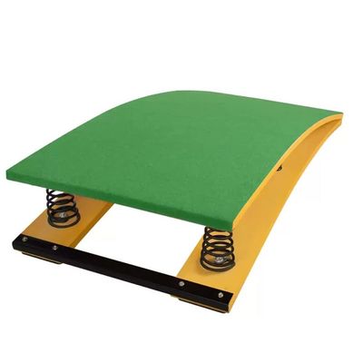 Gymnastic Springboard, Portable Curved Manganese Steel Thickened Spring Inside, No Deformation and Strong Bearing Capacity, Ideal for School/Sports Club/Gym