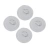 Locadence 4Pcs D Ring Patch, 3.1in Diameter High Strength Stainless Steel D Ring Circular Patch, Canoe Rafting Accessories for Inflatable Boats, Stand Up Paddleboard, Surfboards (Grey) view 2