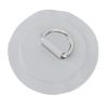 Locadence 4Pcs D Ring Patch, 3.1in Diameter High Strength Stainless Steel D Ring Circular Patch, Canoe Rafting Accessories for Inflatable Boats, Stand Up Paddleboard, Surfboards (Grey) view 4