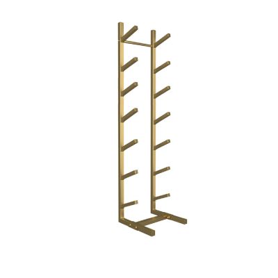Aimery Skateboard Rack Floor StandSkateboard Organizer,Snowboard Storage Rack Free StandingSkateboard Display Stand for Skis/Skateboards/Scooter (Color : Gold, Size : 7 Tier)