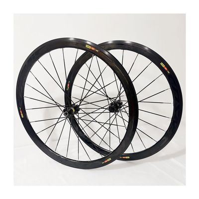 700C Road Bikes Wheelset Disc Brake Height 40mm Aluminum Alloy Double Wall Rim Quick Release 8/9/10/11speed 20 Holes Flat Spokes Front Rear Bicycles Wheel