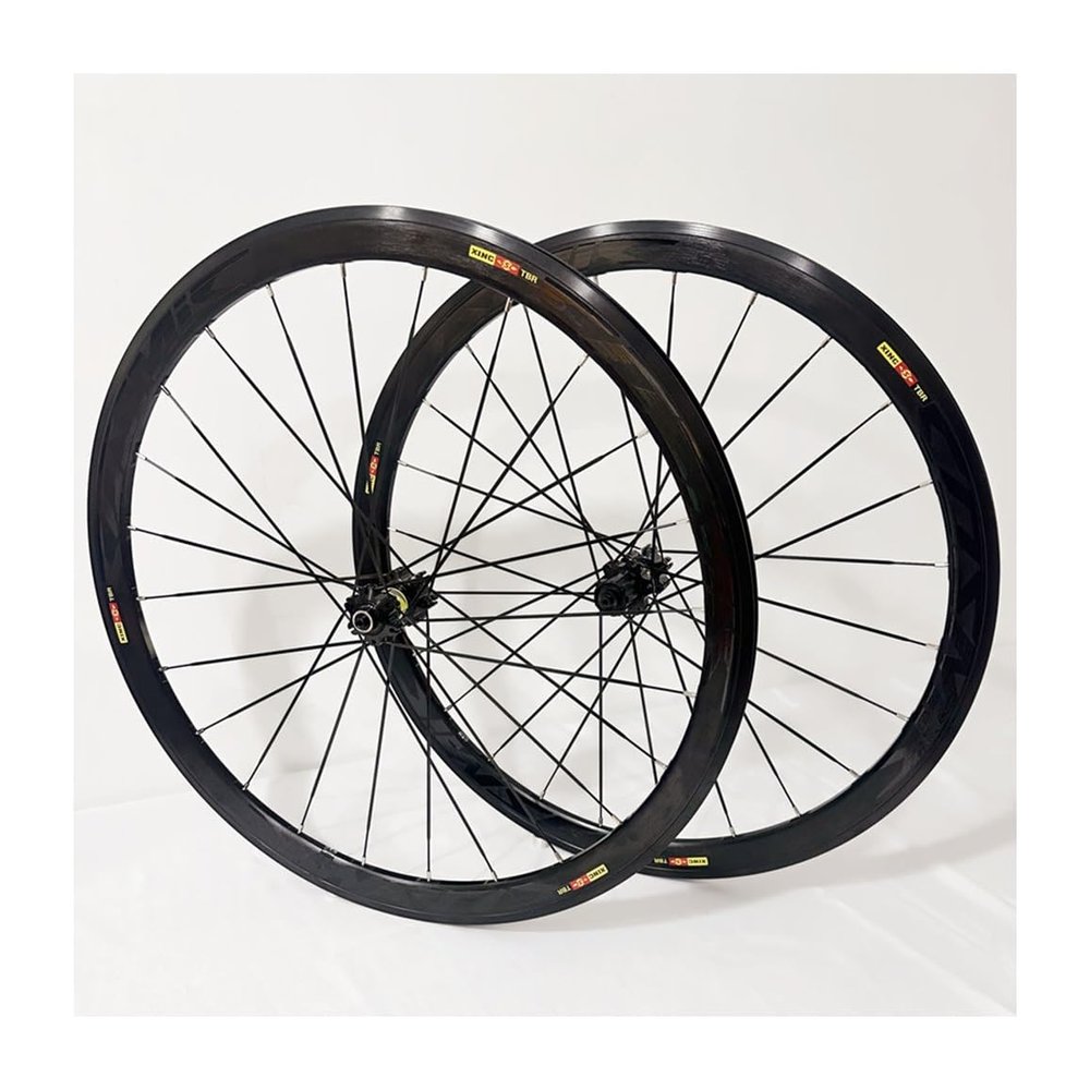 700C Road Bikes Wheelset Disc Brake Height 40mm Aluminum Alloy Double Wall Rim Quick Release 8/9/10/11speed 20 Holes Flat Spokes Front Rear Bicycles Wheel