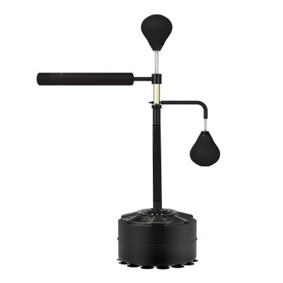 Boxing Equipment 360 Spinning Bar Free Standing With 2 Punching BallFreestanding Heavy Boxing Bag Boxing Training Target Reflex Speed BagKickboxing Bag For MMA Muay Thai Fitness ( Color : Black )