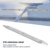 316 Stainless Steel Rub Strake Strip, 12in Polished Line Rub Strakes, Boat Rubbing Rail Strip Universal for Marine Boats Yacht RV Ship view 2
