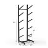 Aimery Skateboard Rack Floor Stand with WheelsSkateboard Organizer,Snowboard Storage Rack Free StandingSkateboard Display Stand for Skis/Skateboards/Scooter (Size : 5 Tier) view 2