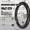 14x2.125 Bike Inner Tube with 32mm Schrader Valve,Heavy Duty Bike Tubes for BMX Kids Road Mountain Bike,14 Inch Butyl Rubber Bicycle Tube, 2 Pack view 2
