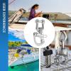 WOOXGEHM 2PCS Swivel Eye Snap Shackle, High Strength 316 Stainless Steel Universal Snap Shackle with Swivel Hole for Sailboat Rigging, Halyards, Hardware(128mm) view 4