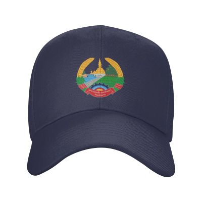 BASTU Emblem of Laos Baseball Cap for Men Women Dad Hat Classic Adjustable Golf Hats Navy Blue
