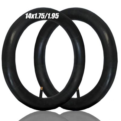 2 Pack 14 Inch Bike Tubes,14 * 1.75/1.95/2.125/2.4 Inner Tube with 32mm Schrader Valve and Installation Accessories(14x1.75-1.95)