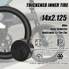 2 Pack 14 Inch Bike Tubes,14 * 1.75/1.95/2.125/2.4 Inner Tube with 32mm Schrader Valve and Installation Accessories(14x1.75-1.95) view 2