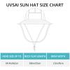 UVSAI UPF 50+ Foldable Sun Hats Wide Brim with Large Neck Flap for Men Women UV Protection Gardening Fishing Beach Hat Dark Grey view 3