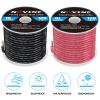 16 Gauge Marine Wire 16 AWG Marine Grade Wire Include 16AWG 120FT Red & 120FT Black,16 Gauge Tinned Copper Electrical Cable for Boat Automotive Speakers Lighting Solar Outdoor RV Camper Trailer view 3