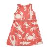 Aflyko Sleeveless Dress Crab Lobster Shrimp Fish Summer Party Dance Sundress for Little Girl Stretchy Dresses Beach Holiday Vacation Daily Casual Fun Dress 7-8T view 4