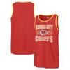 47 Men's Red Kansas City Chiefs Upload Franklin Tank Top view 1