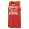 47 Men's Red Kansas City Chiefs Upload Franklin Tank Top view 2