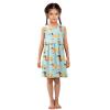 Aflyko Sleeveless Dress Dachshund Hot Dog Fun Blue Summer Party Dance Sundress for Little Girl Stretchy Dresses Beach Holiday Vacation Daily Casual Fun Dress 7-8T view 3