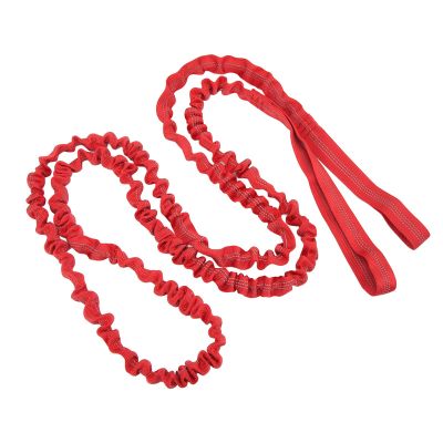 NDNCZDHC Bicycle Tow Rope 2.7M Portable Elastic Bicycle Tow Strap Shock Absorbing Colored Bike Bungee Cord for Outdoor Sports(red)