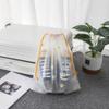 25PCS Frosted Drawstring Bag Shoe Pouch Shoe Bags for Travel Drawstring Packing Bags Floral Luggage Bag Waterproof Packaging Bags view 3
