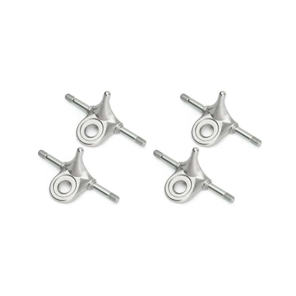 Baglaum 2 Pair Roller Skate Triangle Trucks,Roller Skate Plate Replacement Double Action Trucks Roller Skating Accessories, silver