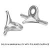 Baglaum 2 Pair Roller Skate Triangle Trucks,Roller Skate Plate Replacement Double Action Trucks Roller Skating Accessories, silver view 2