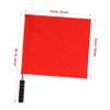 BESPORTBLE 2 Pcs Red Referee Flags with Anti-Slip Handle - Hand Flags for Soccer, Volleyball, Football, and Track Events, Ideal for Referees and Fan Cheering view 2