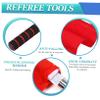 BESPORTBLE 2 Pcs Red Referee Flags with Anti-Slip Handle - Hand Flags for Soccer, Volleyball, Football, and Track Events, Ideal for Referees and Fan Cheering view 3