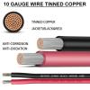 10 Gauge Marine Wire 10 AWG 50FT Red & 50FT Black Marine Grade Wire view 2