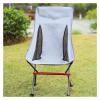 GaRcan Portable Foldable Fishing Chair Lightweight Outdoor Chair Aluminum Alloy 600D Oxford for Hiking Backpacking for Beach BBQ (A) view 4