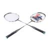 CHEOTIME 2 Player Badminton Racket Set, Carbon Aluminum Alloy Badminton Racket Fitness Ball Training Racquet Carbon Fiber Badminton Racquet view 1