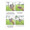 Fall Rope Grab, Climbing Ascender Safety Harness with Built in Spring, Safety Rope Grab for Rock Climbing, Tree Arborist, Aerial Work, Fit for 10~12 MM Rope view 2