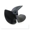 YS0911 Profession 3-Blades Propellers with 2mm Shaft Hole Nylon Paddle for Boat Fan Plastic Paddle Boat Accessories Parts view 1